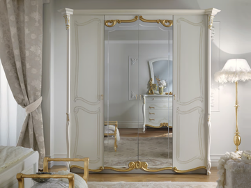 LA FENICE - Mirrored wooden wardrobe by CASA +39 - view 2